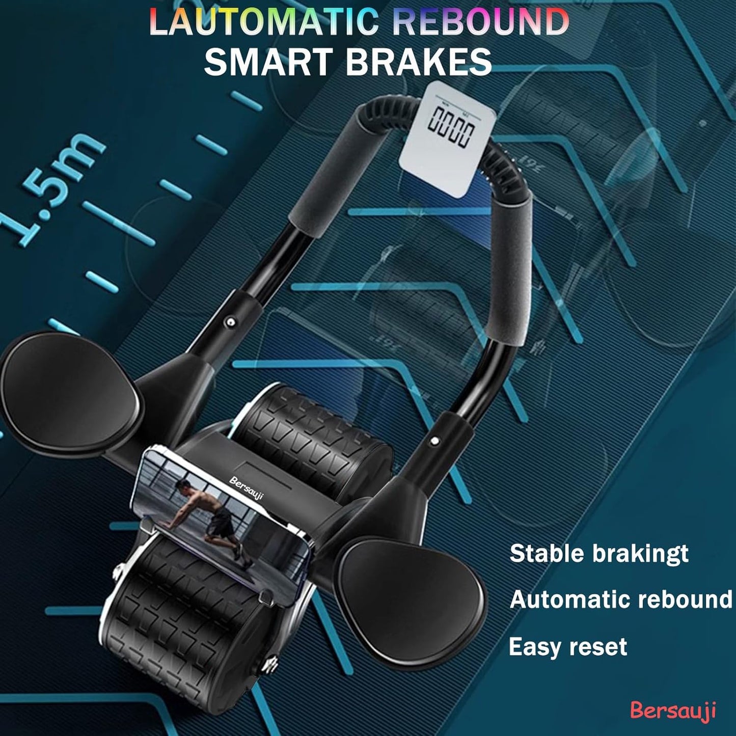 Automatic Rebound Abdominal Wheel Roller